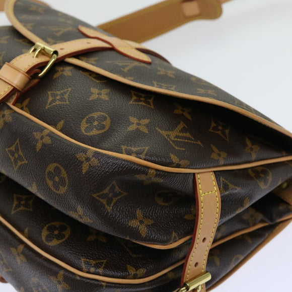 LOUIS VUITTON Monogram Saumur 30 Schoudertas M42256 LV Auth am5564