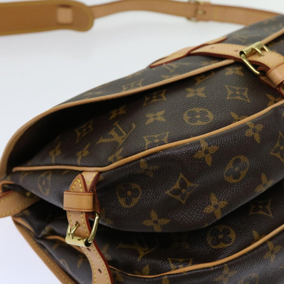 LOUIS VUITTON Monogram Saumur 30 Schoudertas M42256 LV Auth am5564