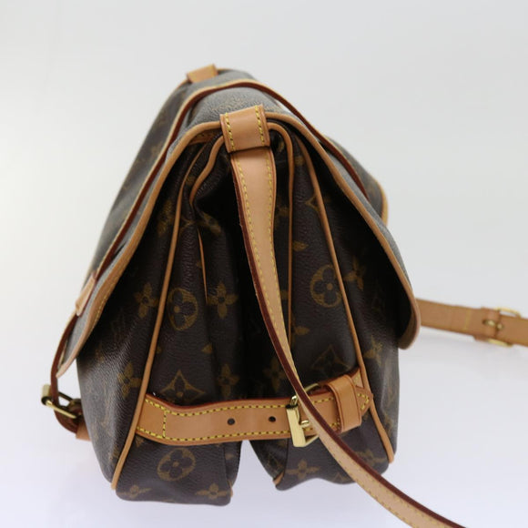 LOUIS VUITTON Monogram Saumur 30 Schoudertas M42256 LV Auth am5564