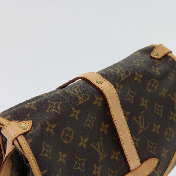 LOUIS VUITTON Monogram Saumur 30 Schoudertas M42256 LV Auth am5564