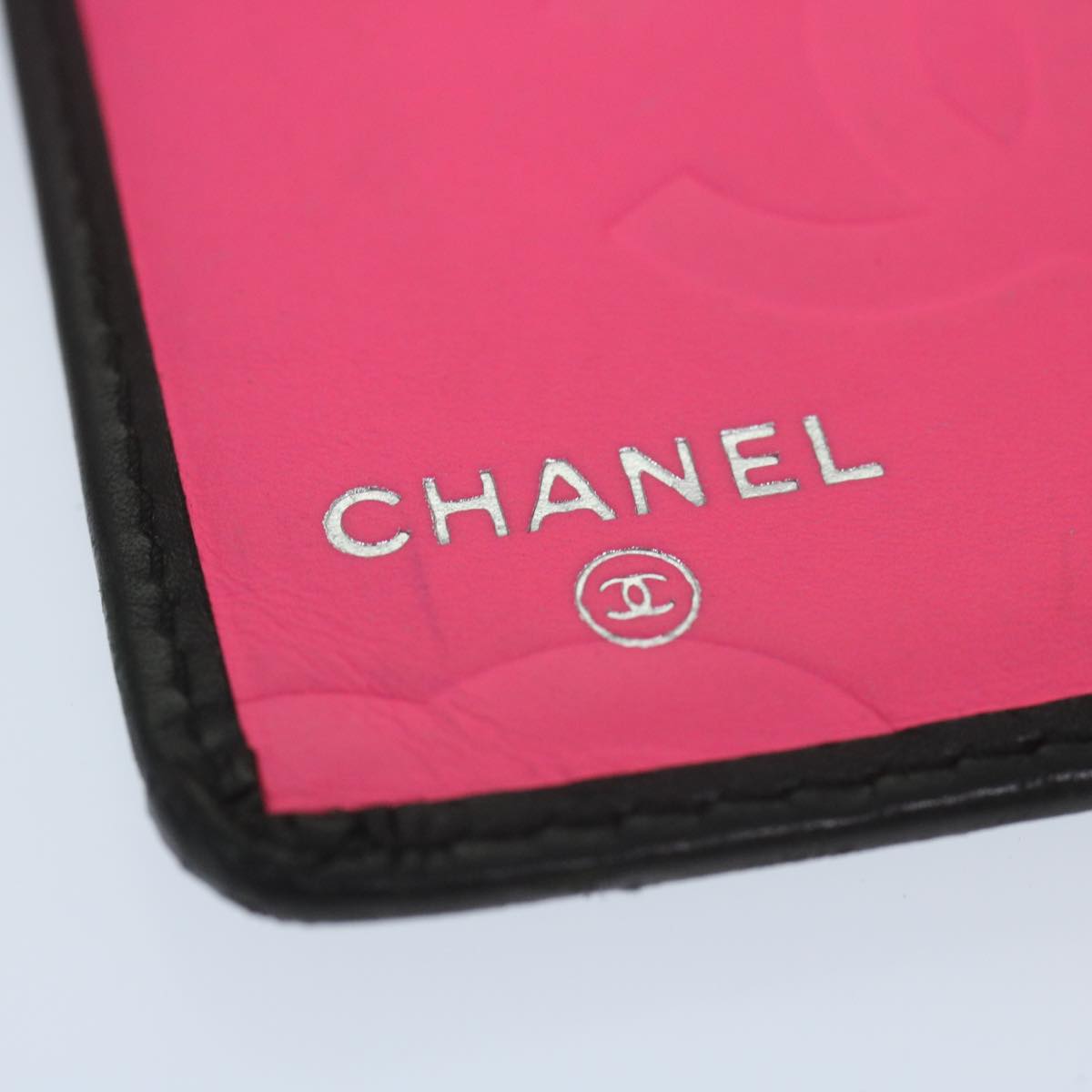 CHANEL Cambon Line Wallet Leather Black CC Auth am5582