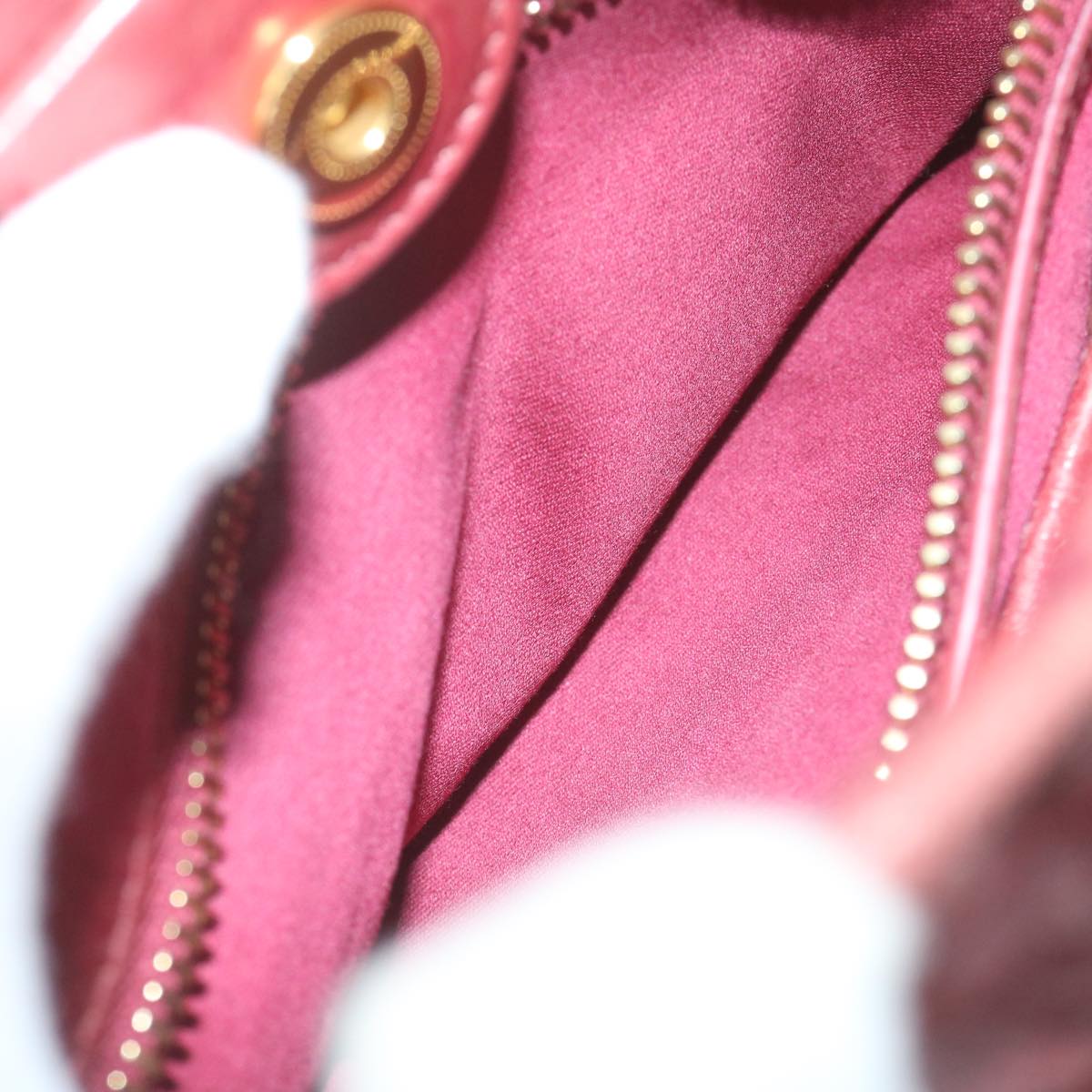 Miu Miu Hand Bag Leather 2way Shoulder Bag Red Auth am5603