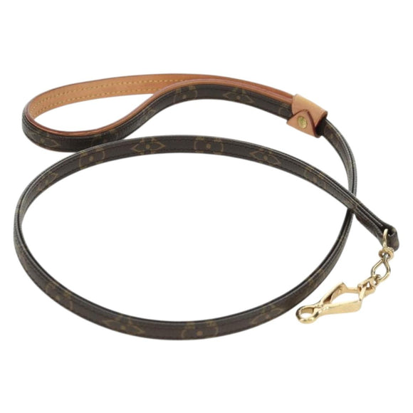 LOUIS VUITTON Monogram Less Baxter MM Dog Leash M58056 LV Auth am5613