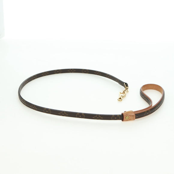LOUIS VUITTON Monogram Less Baxter MM Dog Leash M58056 LV Auth am5613