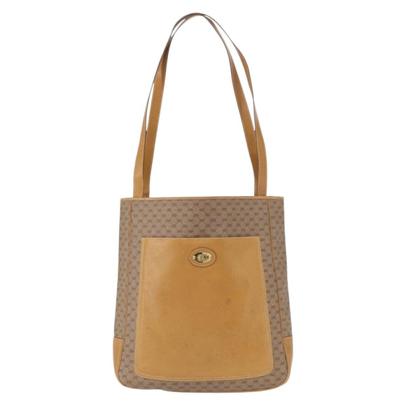 GUCCI Micro GG Supreme Tote Bag PVC Beige Auth am5617