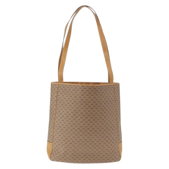 GUCCI Micro GG Supreme Tote Bag PVC Beige Auth am5617