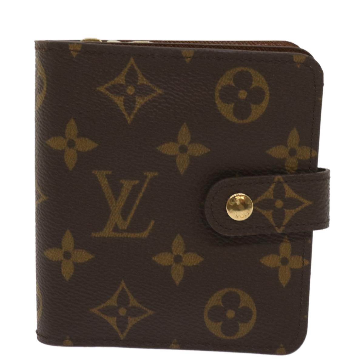 LOUIS VUITTON Monogram Compact Zip Wallet M61667 LV Auth am5633 - 0