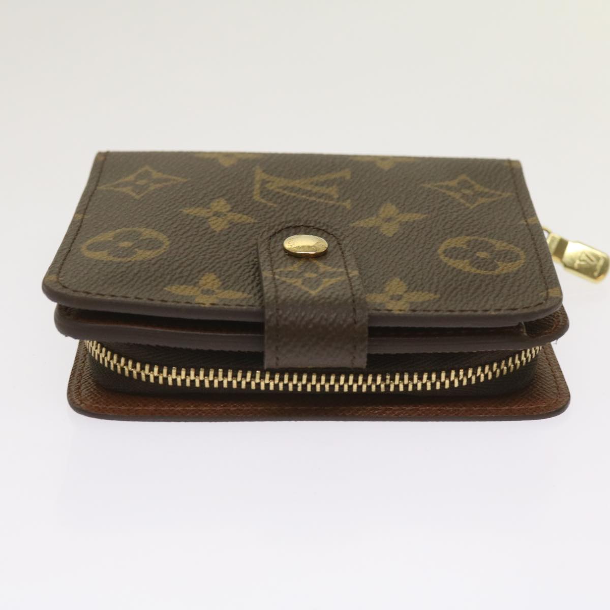 LOUIS VUITTON Monogram Compact Zip Wallet M61667 LV Auth am5633