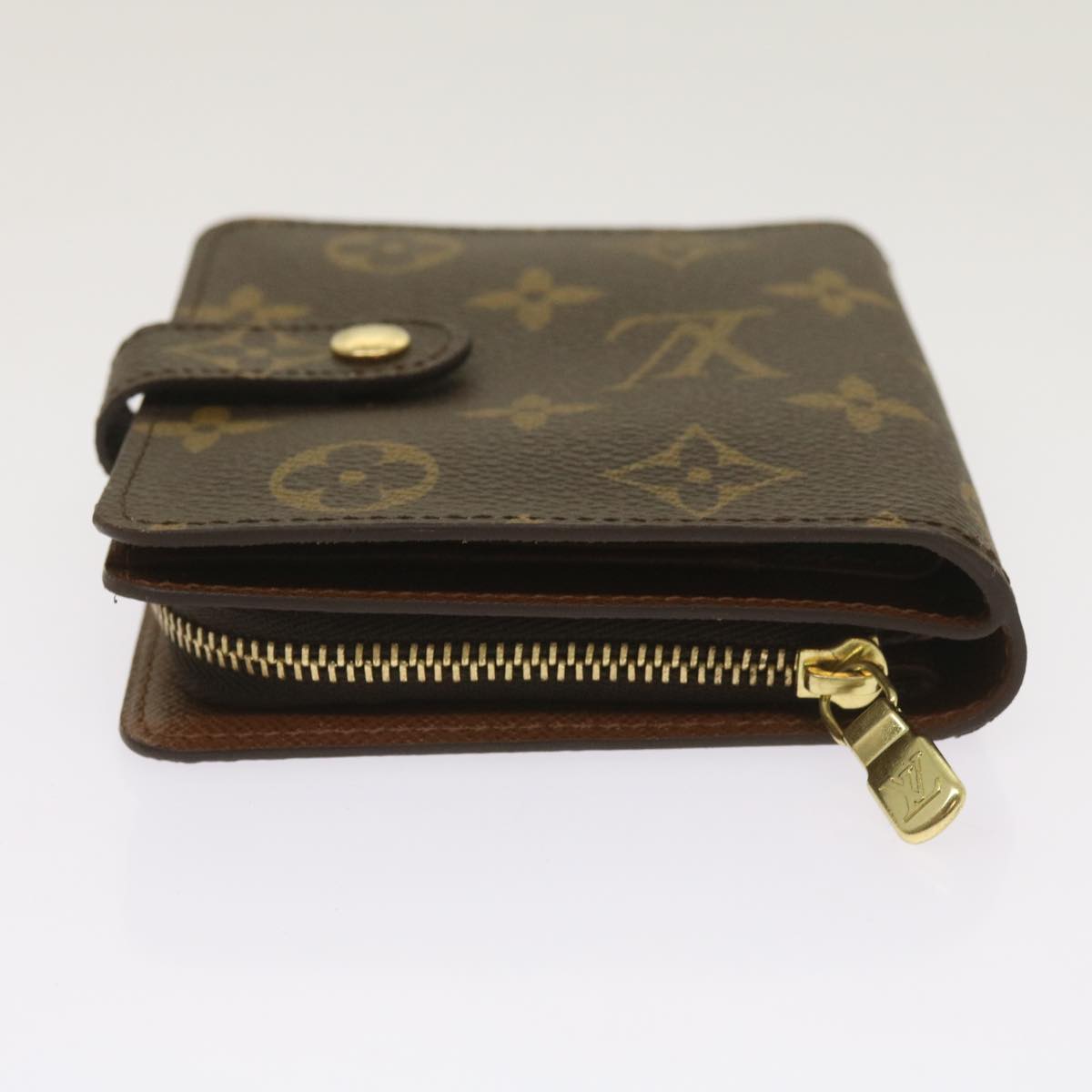 LOUIS VUITTON Monogram Compact Zip Wallet M61667 LV Auth am5633