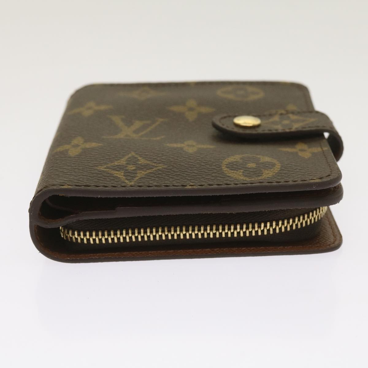 LOUIS VUITTON Monogram Compact Zip Wallet M61667 LV Auth am5633