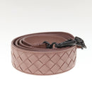 BOTTEGA VENETA INTRECCIATO Shoulder Strap Leather 44.5"""" Pink Auth am5637V-4