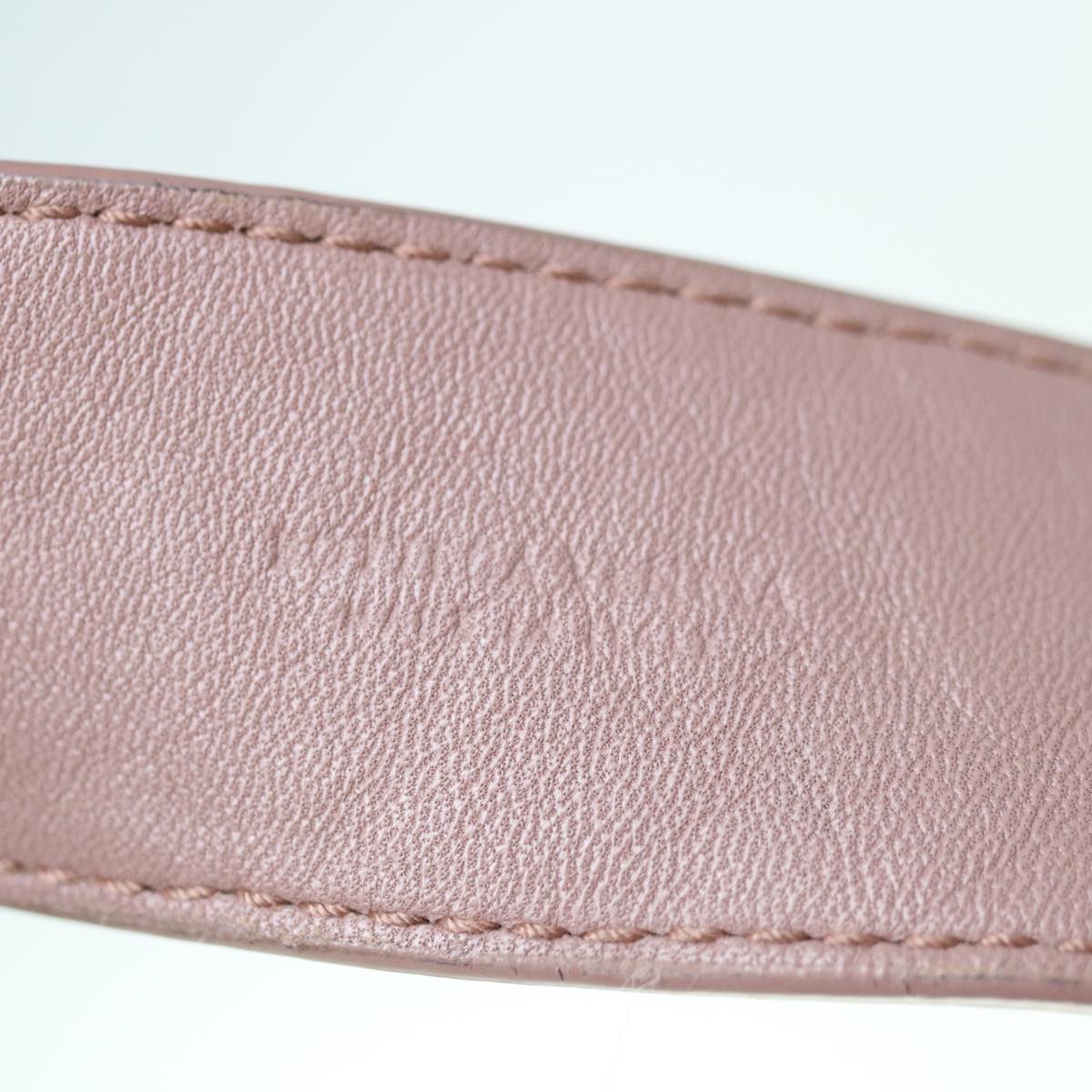 BOTTEGA VENETA INTRECCIATO Shoulder Strap Leather 44.5"" Pink Auth am5637