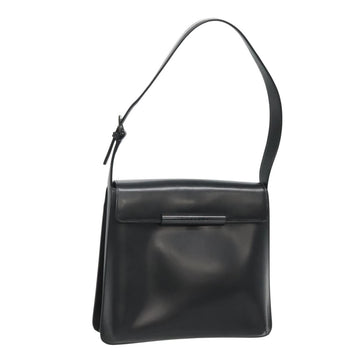 GIVENCHY Shoulder Bag Leather Black Auth am5639