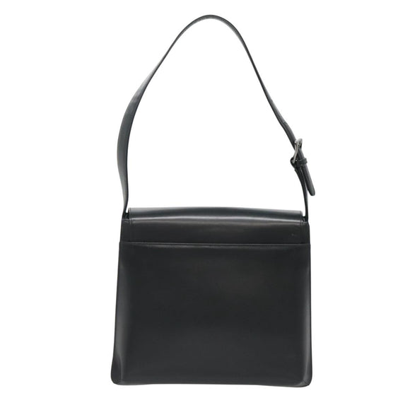 GIVENCHY Shoulder Bag Leather Black Auth am5639