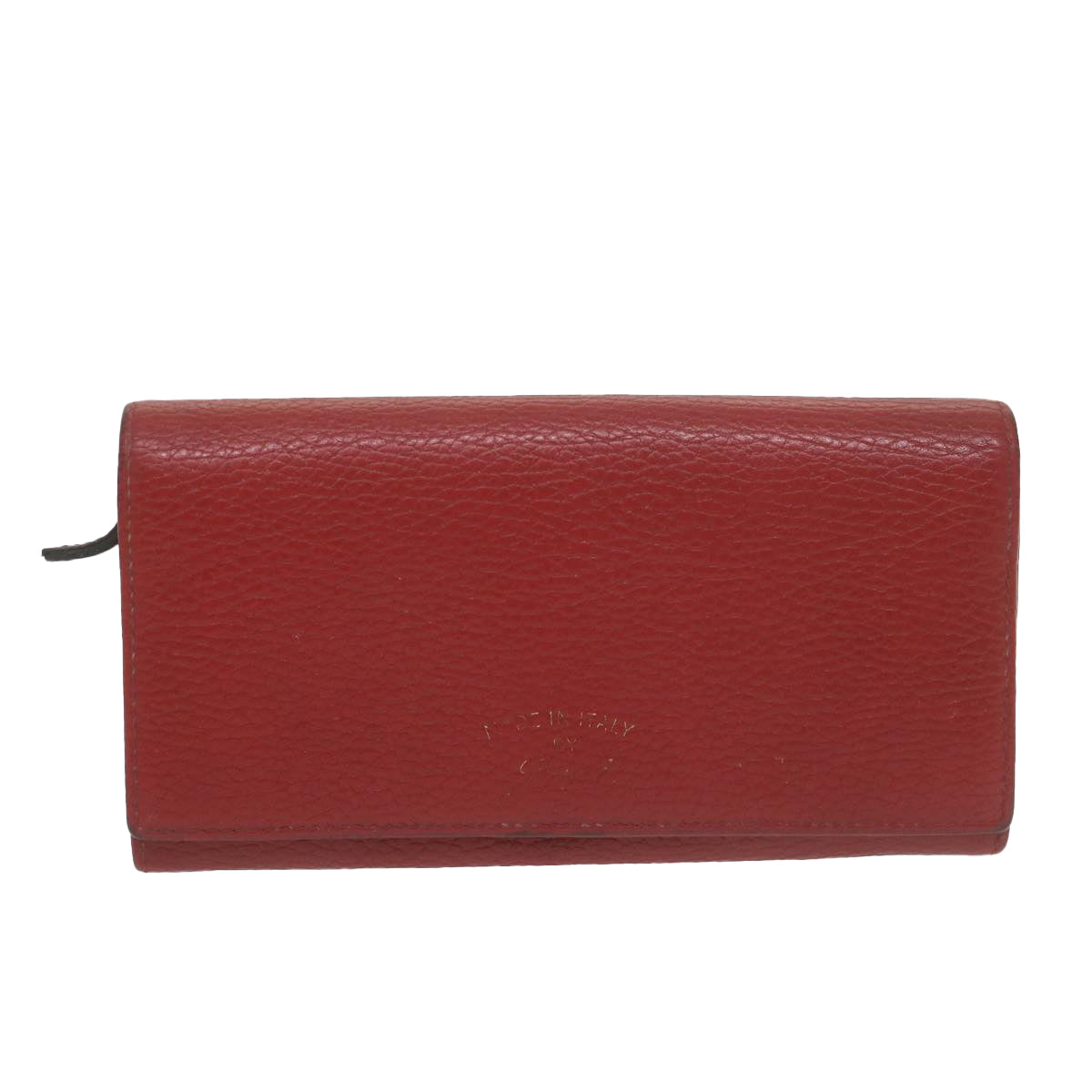 GUCCI Swing Wallet Leather Red 354498 Auth am5642