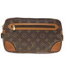 LOUIS VUITTON Monogram Marly Dragonne GM Clutch Bag Vintage M51825 Auth am5645-13