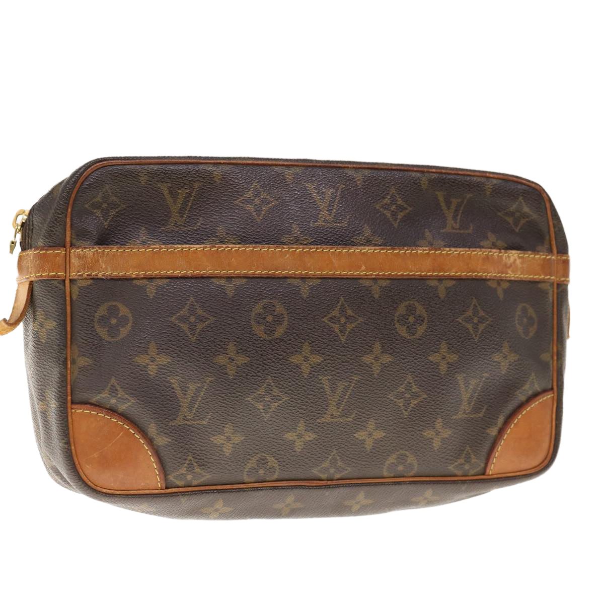 LOUIS VUITTON Monogram Compiegne 28 Clutch Bag M51845 LV Auth am5647