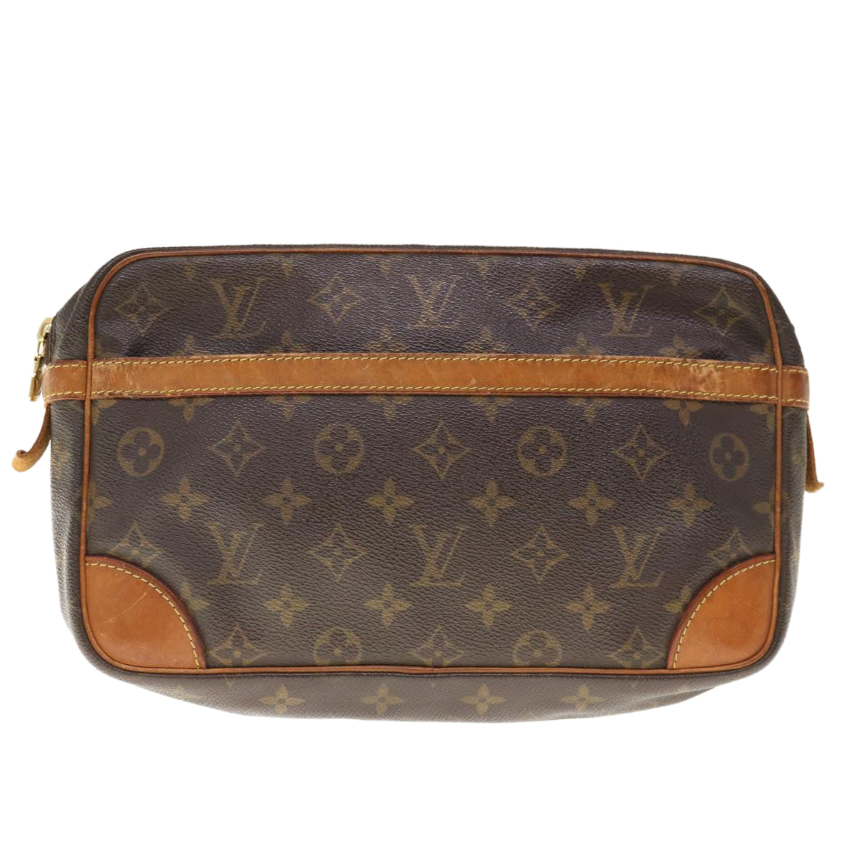 LOUIS VUITTON Monogram Compiegne 28 Clutch Bag M51845 LV Auth am5647