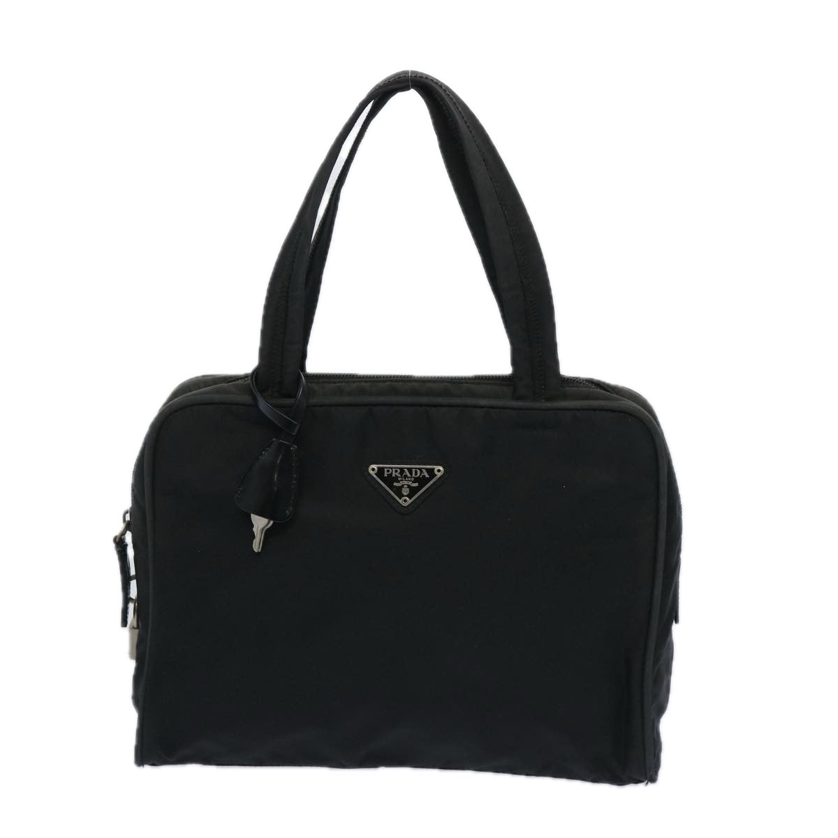 PRADA Hand Bag Nylon Black Auth am5650