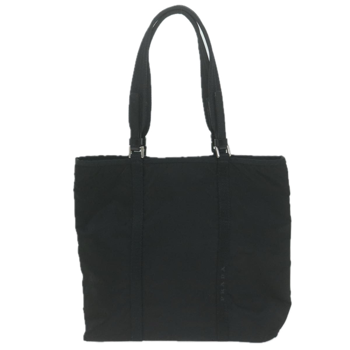 PRADA Tote Bag Nylon Black Auth am5658 - 0