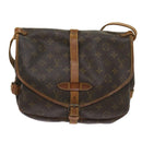 LOUIS VUITTON Monogram Saumur 30 Shoulder Bag M42256 LV Auth am5659-13