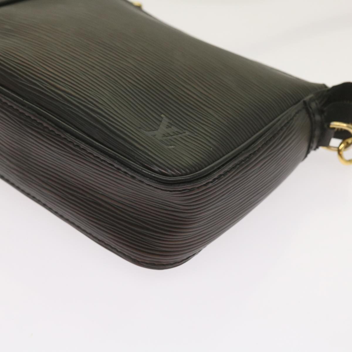 LOUIS VUITTON Epi Trousse Makeup Pouch SPO Black LV Auth am5671A