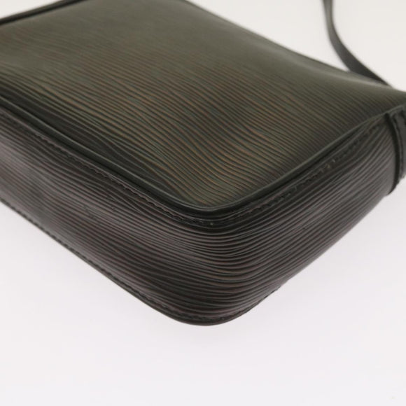 LOUIS VUITTON Epi Trousse Makeup Pouch SPO Black LV Auth am5671A