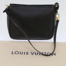 LOUIS VUITTON Epi Trousse Makeup Pouch SPO Black LV Auth am5671A-12