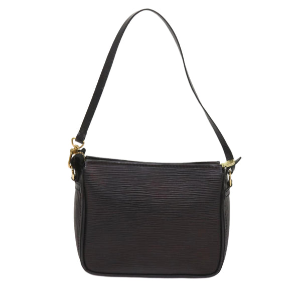 LOUIS VUITTON Epi Trousse Makeup Pouch SPO Black LV Auth am5671A