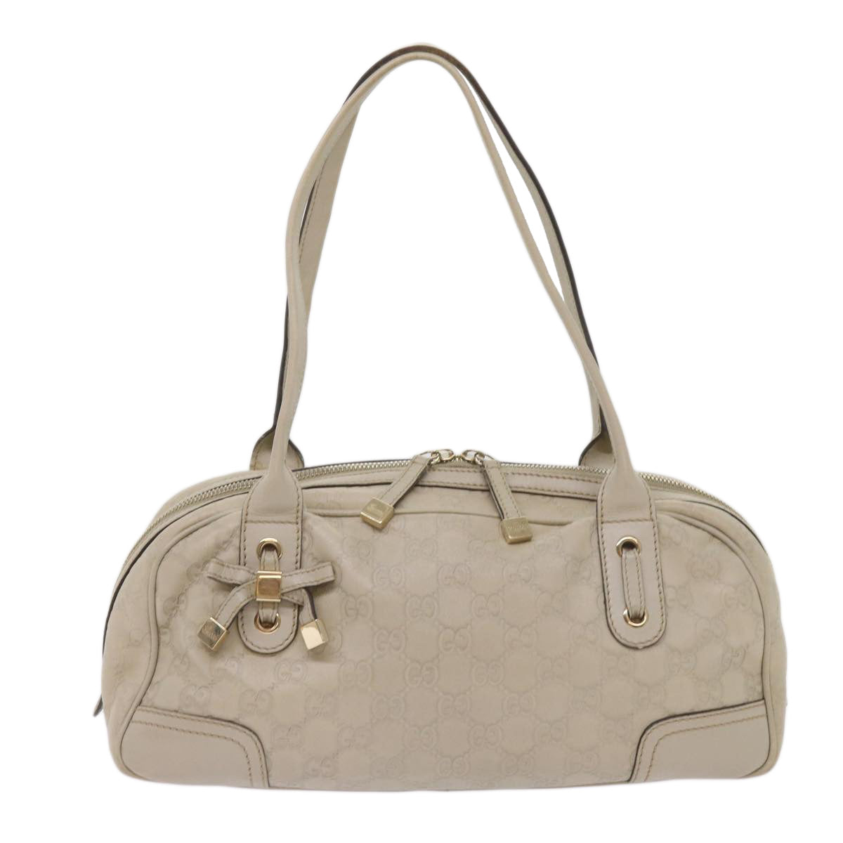 GUCCI GG Canvas Guccissima Pretty Shoulder Bag White 161720 Auth am5672 - 0