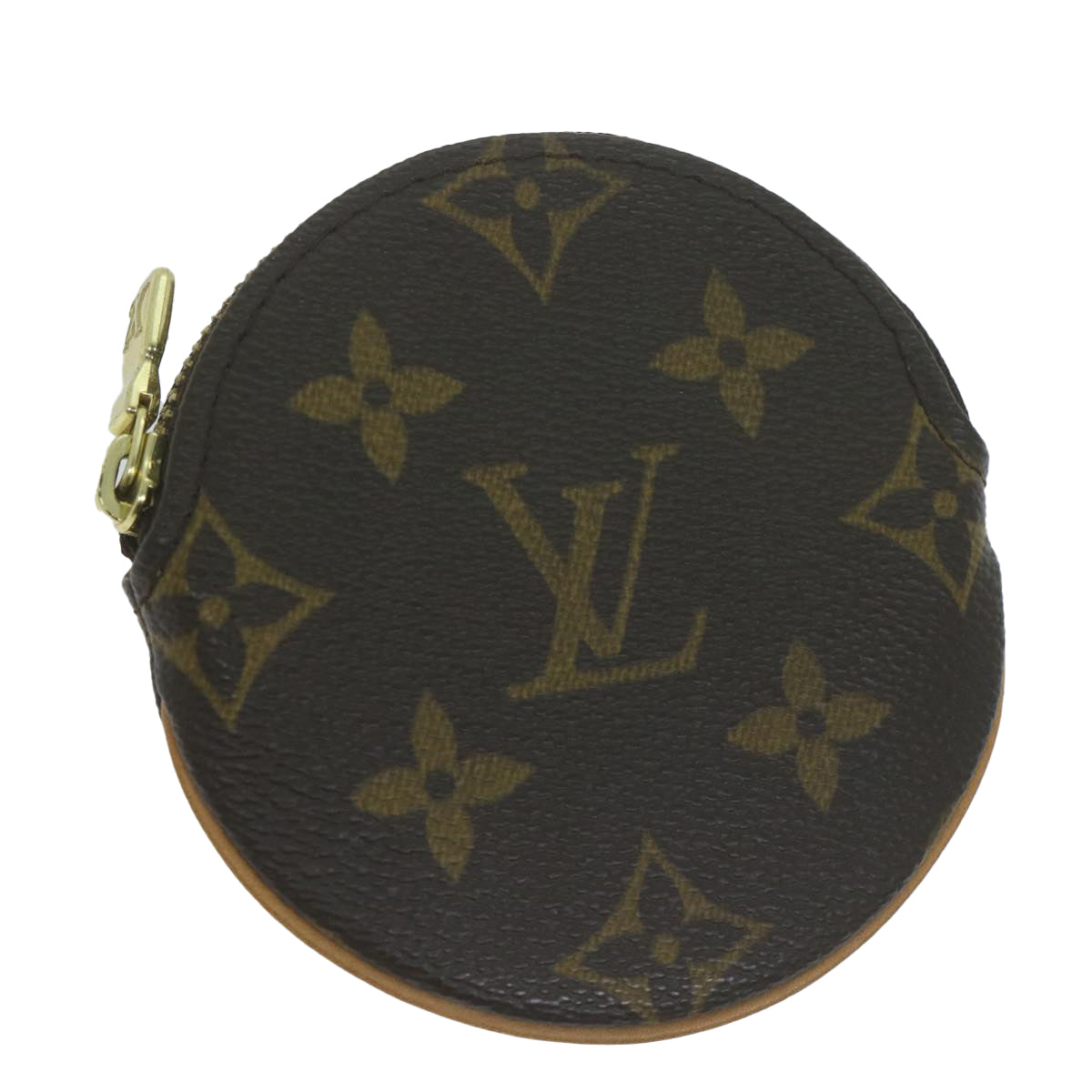 LOUIS VUITTON Monogram Porte Monnaie Rond Coin Purse M61926 LV Auth am5673