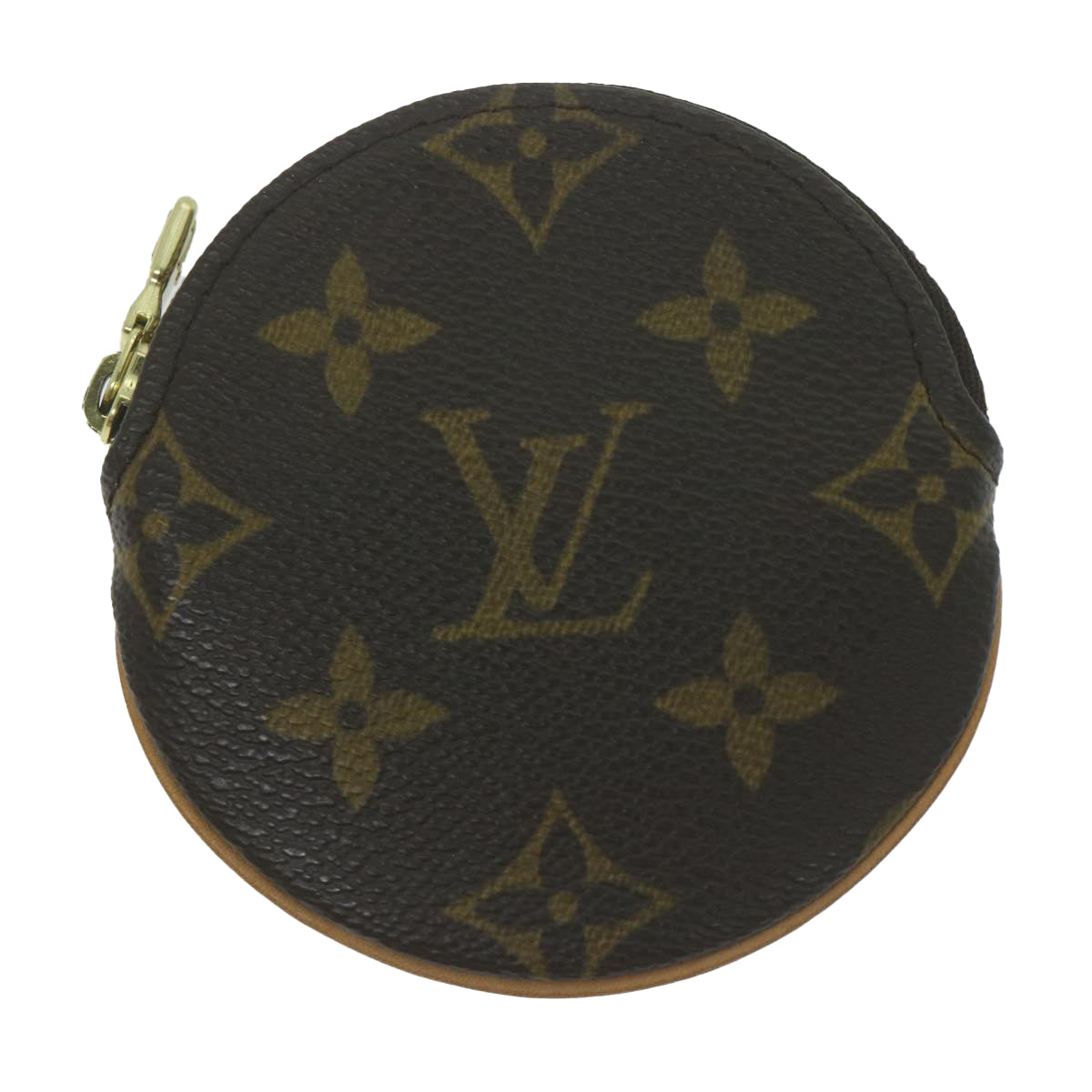 LOUIS VUITTON Monogram Porte Monnaie Rond Coin Purse M61926 LV Auth am5673