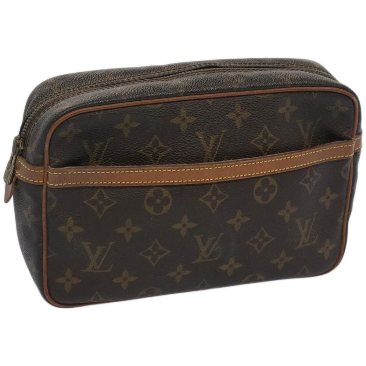 LOUIS VUITTON Monogram Compiegne 23 Clutch Bag M51847 LV Auth am5682