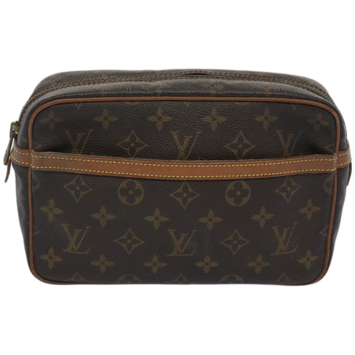 LOUIS VUITTON Monogram Compiegne 23 Clutch Bag M51847 LV Auth am5682