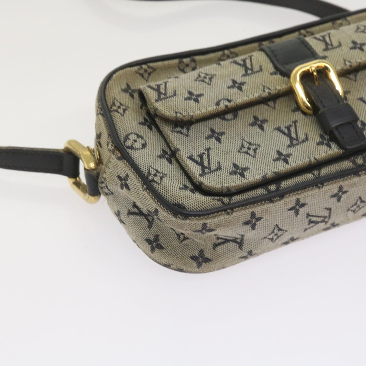 LOUIS VUITTON Monogram Mini Juliet MM Shoulder Bag Blue M92004 LV Auth am5687