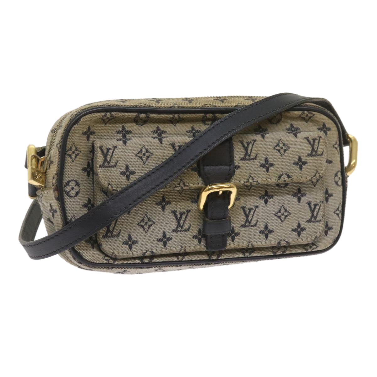 LOUIS VUITTON Monogram Mini Juliet MM Shoulder Bag Blue M92004 LV Auth am5687