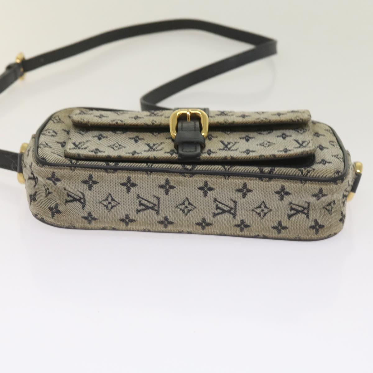 LOUIS VUITTON Monogram Mini Juliet MM Shoulder Bag Blue M92004 LV Auth am5687