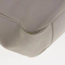 Christian Dior Tote Bag Leather White Auth am5702-10