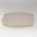 Christian Dior Tote Bag Leather White Auth am5702-8