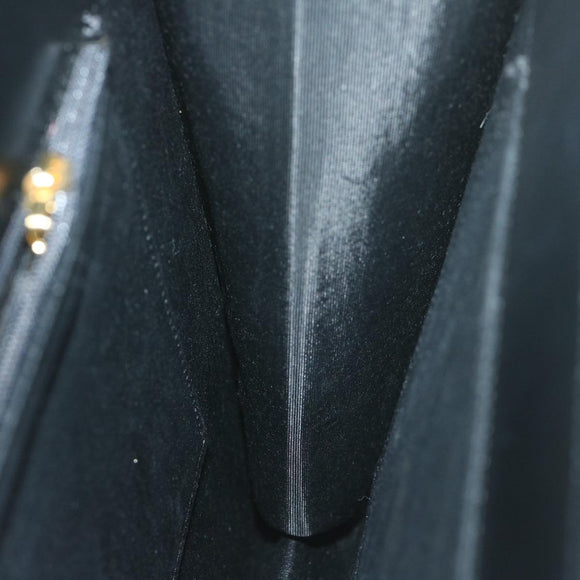 GIVENCHY Hand Bag Leather Black Auth am5705