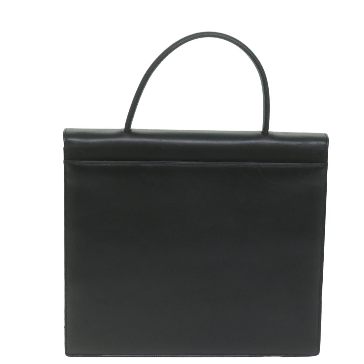GIVENCHY Hand Bag Leather Black Auth am5705 - 0