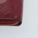 LOUIS VUITTON Monogram Vernis Zippy Wallet Pink M93058 LV Auth am5708-16