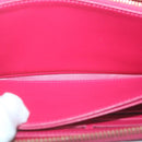 LOUIS VUITTON Monogram Vernis Zippy Wallet Pink M93058 LV Auth am5708-19