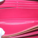 LOUIS VUITTON Monogram Vernis Zippy Wallet Pink M93058 LV Auth am5708-9
