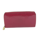 LOUIS VUITTON Monogram Vernis Zippy Wallet Pink M93058 LV Auth am5708-13