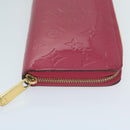 LOUIS VUITTON Monogram Vernis Zippy Wallet Pink M93058 LV Auth am5708-4