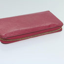 LOUIS VUITTON Monogram Vernis Zippy Wallet Pink M93058 LV Auth am5708-5