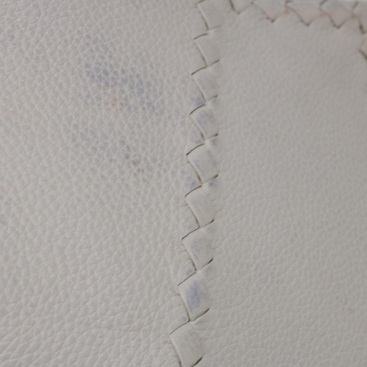 BOTTEGAVENETA INTRECCIATO Hobo Shoulder Bag Leather White Auth am5711