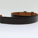 HERMES Constance Belt Leather 35.4"""" Dark Brown Auth am5720-6