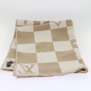LOUIS VUITTON Pred LV Checkmate Blanket Wool Beige M77861 LV Auth am5723-5